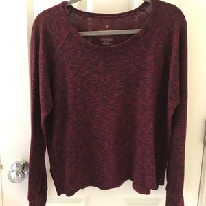 Soft and Sexy Maroon Long Sleeve Top